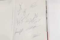 AUTOCOURSE: A signed copy of 'Autocourse' edition 1992/93, signed by Senna, Hill, Schumacher, Hakkinen, Berger, Prost, Mansell, Trulli & Lehto [Location: Melbourne] - 7