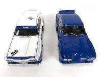 FORD: Pair of 1:18 scale Ford Capri cars produced by MiniChamps. (NB description) - 6