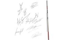 AUTOCOURSE: A signed copy of 'Autocourse' edition 1992/93, signed by Senna, Hill, Schumacher, Hakkinen, Berger, Prost, Mansell, Trulli & Lehto [Location: Melbourne] - 3