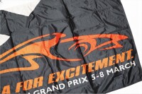 AUSTRALIAN GP: A large flag from the 1998 Australian Grand Prix 'The Formula For Excitement', 80cm high, 175cm wide [Location: Melbourne] - 3