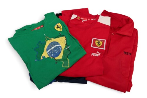 FERRARI: Four official Ferrari product Puma t-shirts [Location: Melbourne]