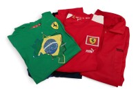 FERRARI: Four official Ferrari product Puma t-shirts & polo shirts, appear to be unworn.[Location: Melbourne]