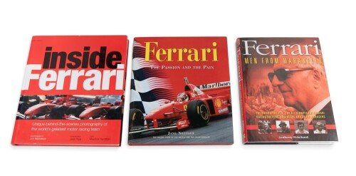 FERRARI: Three hardcover books relating to Ferrari F1 racing [Location: Melbourne]