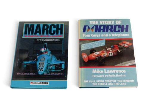 257 · MARCH: Two hardcover books relating to March Racing Team [Location: Melbourne]