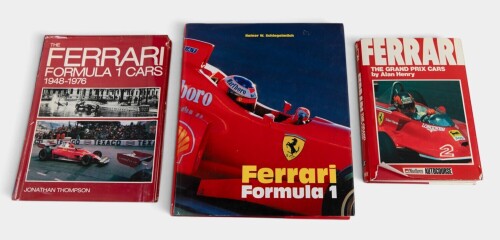 FERRARI F1: Three hardcover books relating to Ferrari F1 involvement [Location: Melbourne]
