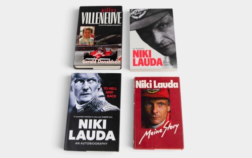 LAUDA / VILLENEUVE: Four books relating to Niki Lauda & Gilles Villeneuve [Location: Melbourne]