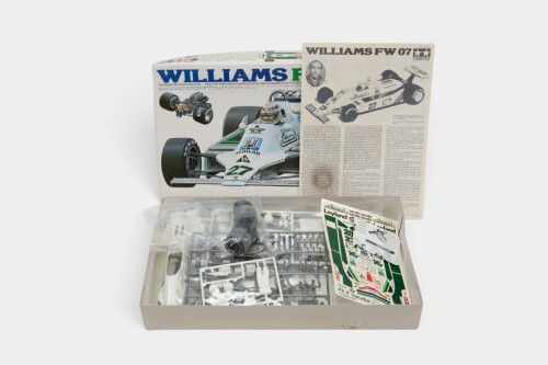 WILLIAMS: A Tamiya 1:20 scale 1980 Williams FW-07 model kit in box, parts sealed, appears complete [Location: Melbourne]