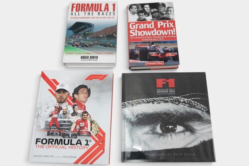 F1 HISTORY: Four hardcover books relating to Formula One history [Location: Melbourne]