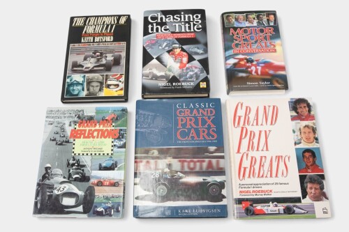 GENERAL GP: Six hardcover books relating to general Grand Prix history [Location: Melbourne]