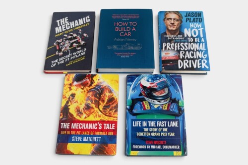GP ANATOMY: Five hardcover books relating to GP car anatomy & mechanics [Location: Melbourne]