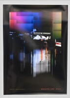 PRINTS: Three digital art prints based on Juan Pablo Montoya's BMW Williams Formula One car by Dragon Lee Art, one being printed on quality water-colour paper [Location: Melbourne] - 4
