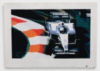 PRINTS: Three digital art prints based on Juan Pablo Montoya's BMW Williams Formula One car by Dragon Lee Art, one being printed on quality water-colour paper [Location: Melbourne] - 5