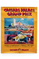 LAS VEGAS GP: An original promotional poster for the 1982 Caesars Palace (Las Vegas) Grand Prix, 71cm high, 56cm wide [Location: Melbourne]