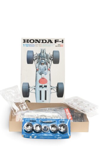 HONDA F1: A Tamiya 1:12 scale 1967 Honda F-1 (RA273) in box, all parts sealed, appears complete [Location: Melbourne]