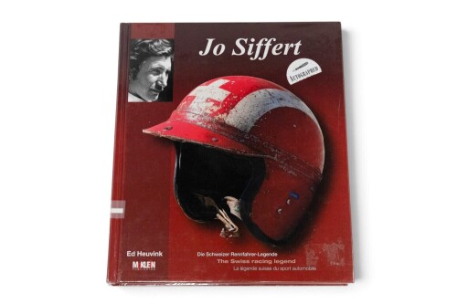 SIFFERT: 'Jo Siffert - The Swiss Racing Legend' by Ed Heuvink, with inserted signature from Siffert, hardcover book, 2010 [Location: Melbourne]