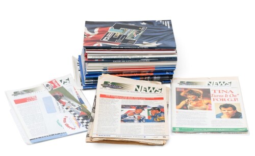 ADELAIDE GP: A run of Adelaide F1 Grand Prix programmes, includes all years 1985 to 1995 excluding 1986 [Location: Melbourne]