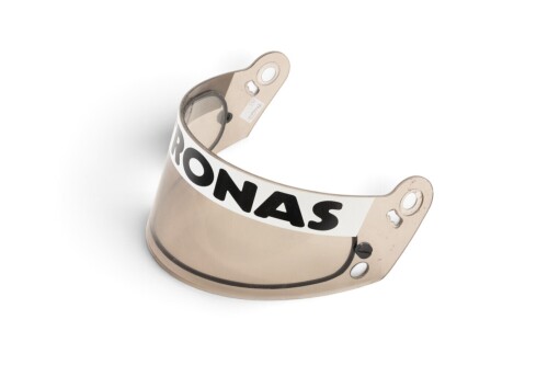 SALO: A c1999 Mika Salo helmet visor with sponsorship stickers of Petronas [Location: Melbourne]