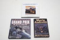 AMERICAN F1: Three hardcover books relating to American involvement in Formula One [Location: Melbourne]