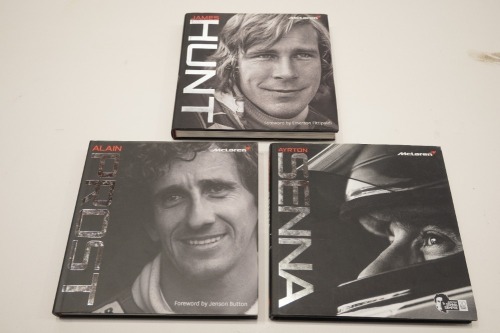 MCLAREN: Three hardcover books relating to McLaren team driving champions published by McLaren [Location: Melbourne]