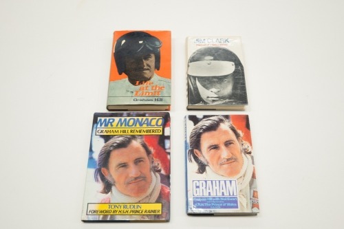 HILL / CLARK: Four hardcover books relating to both Jim Clark & Graham Hill [Location: Melbourne]