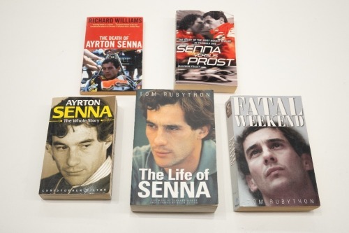 SENNA: Five softcover books relating to Ayrton Senna [Location: Melbourne]