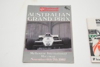 PROGRAMMES: A group of five official programmes from Australian Grand Prix events at Calder & Sandown [Location: Melbourne] - 2