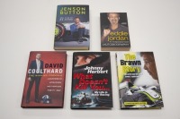 BRITISH: Five books relating to British F1 drivers & teams [Location: Melbourne]