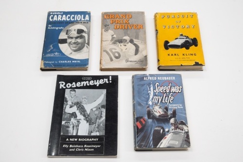 MERCEDES GRAND PRIX: Five books relating to early Mercedes Grand Prix involvement [Location: Melbourne]