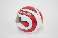 NELSON PIQUET: A small commemorative ceramic Nelson Piquet helmet, 11cm high [Location: Melbourne] - 2