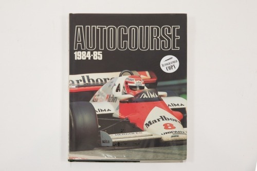 AUTOCOURSE: A signed copy of 'Autocourse' edition 1984-85, signed by Keke Rosberg [Location: Melbourne]
