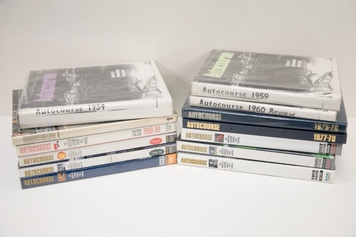 AUTOCOURSE: Thirteen editions of 'Autocourse' Grand Prix annual hardcover book [Location: Melbourne]