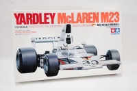 MCLAREN: A Tamiya 1:12 scale 1974 Yardley McLaren M23 model kit in box [Location: Melbourne]