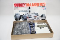 MCLAREN: A Tamiya 1:12 scale 1974 Yardley McLaren M23 model kit in box [Location: Melbourne] - 2