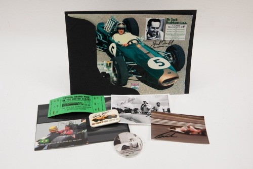 GRAND PRIX MEMORABILIA: A group of mostly F1 grand prix and some Carroll Shelby memorabilia [Location: Melbourne]