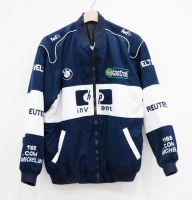 WILLIAMS: A c2003/04 Williams Racing Team jacket with prominent sponsorship from HP, Castrol, BMW, 1188.COM & Reuters, size medium [Location: Melbourne]