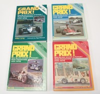 GRAND PRIX: Four hardcover editions of 'Grand Prix - Race by Race Account of Formula 1 World Championship Motor Racing' by Mike Lang [Location: Melbourne]
