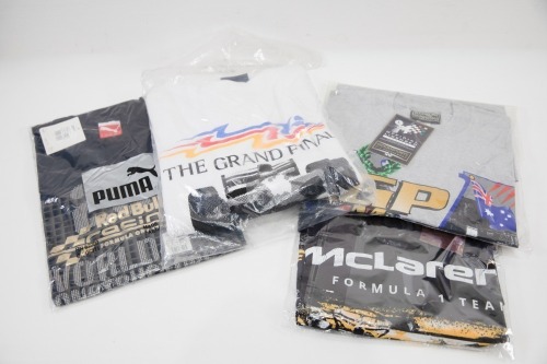 CLOTHING: Four items of still sealed Formula One relating clothing [Location: Melbourne]