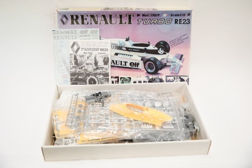RENAULT: A 1:12 scale Protar model kit of a Formula One Renault Turbo RE23, circa 1980s [Location: Melbourne]