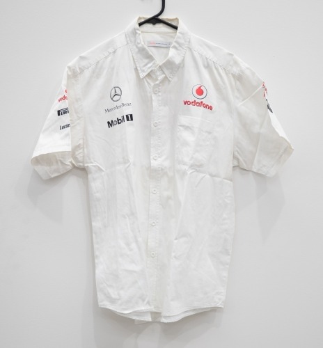 MCLAREN / MERCEDES: Three Mclaren / Mercedes mens button shirts, two size large, one XL [Location: Melbourne]