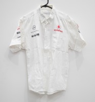 MCLAREN / MERCEDES: Three Mclaren / Mercedes mens button shirts, two size large, one XL [Location: Melbourne]