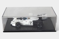 BRABHAM: A Spark 1:43 scale 1974 Brabham BT44 as driven by Carlos Reutemann (#S4344) in perspex case [Location: Melbourne] - 3