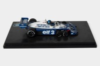 TYRRELL: A TrueScale Miniatures (TSM) 1:43 scale 1977 Tyrrell P34 car #3 US Grand Prix as driven by Ronnie Peterson in perspex case [Location: Melbourne]