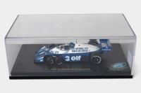 TYRRELL: A TrueScale Miniatures (TSM) 1:43 scale 1977 Tyrrell P34 car #3 US Grand Prix as driven by Ronnie Peterson in perspex case [Location: Melbourne] - 3