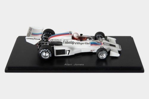 SHADOW: A Spark 1:43 scale 1977 Shadow DN8 car #17 (S1756) as driven by Alan Jones in perspex case [Location: Melbourne]