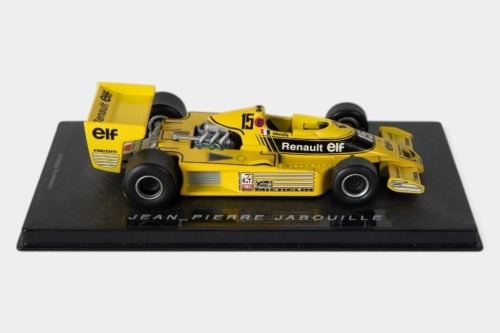 RENAULT: An Atlas / Eaglemoss 1:43 scale 1977 Renault RS01 car #15 as driven by Jean Pierre Jabouille in perspex case [Location: Melbourne]