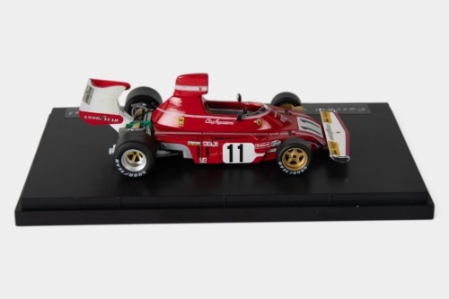 FERRARI: A GP Replicas 1:43 scale 1974 Ferrari 312 B3 car #11 as driven by Clay Regazzoni in perspex case [Location: Melbourne]