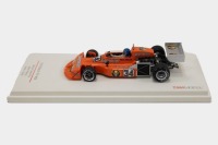 MARCH: A TSM 1:43 scale 1976 March 761 car #34 as driven by Hans Stuck in perspex case [Location: Melbourne]
