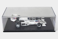 SHADOW: A Spark 1:43 scale 1977 Shadow DN8 (S1691) car #16 as driven by Riccardo Patrese in perspex case [Location: Melbourne] - 3