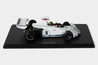 BRABHAM: A Spark 1:43 scale 1975 Brabham BT44 (S4345) as driven by Carlos Pace in perspex case [Location: Melbourne]