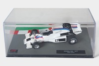 SHADOW: An Edicola/Atlas 1:43 scale 1977 Shadow DN8 car #17 as driven by Alan Jones in perspex case [Location: Melbourne] - 3